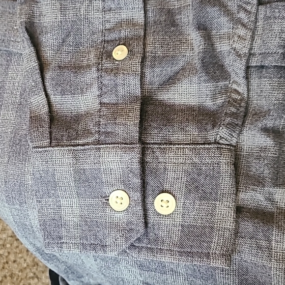 The Men's Store cotton blue-grey shirt - Picture 8 of 16